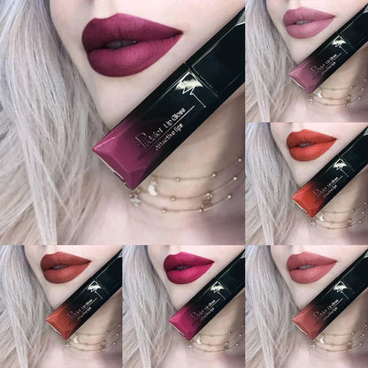 Pudaier Waterproof Matte Lip Gloss – Liquid Lipstick in Nude, Purple, Black Rose Shades
