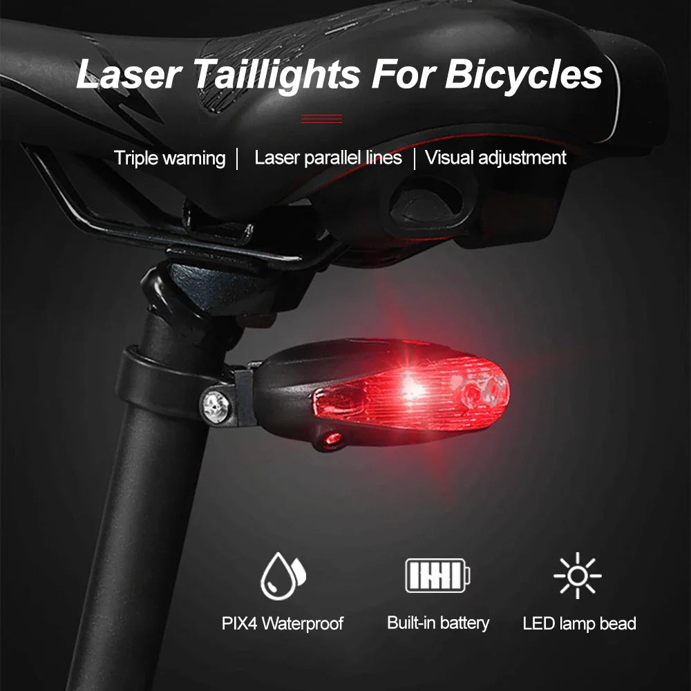Waterproof Bicycle Warning Tail Light – Night Riding Safety Rear Lamp for MTB, Bike Taillight Cycling Accessories
