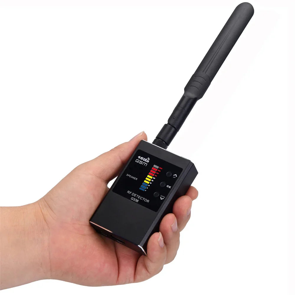 G638 Anti-Spy Wireless RF Signal Detector — GSM, GPS Tracker & Hidden Camera Finder, Professional Military Version