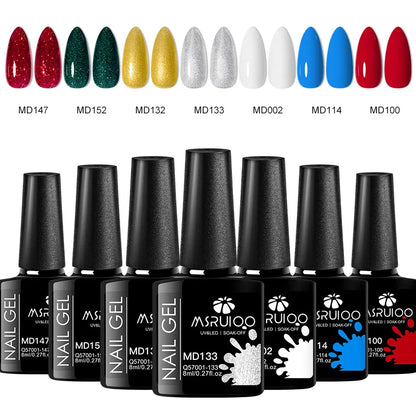 7pc Nail Gel Polish Set – DIY Nail Art Design, Soak Off UV Gel, Long-Lasting Manicure & Painting Gel Vernis Kits for Decoration