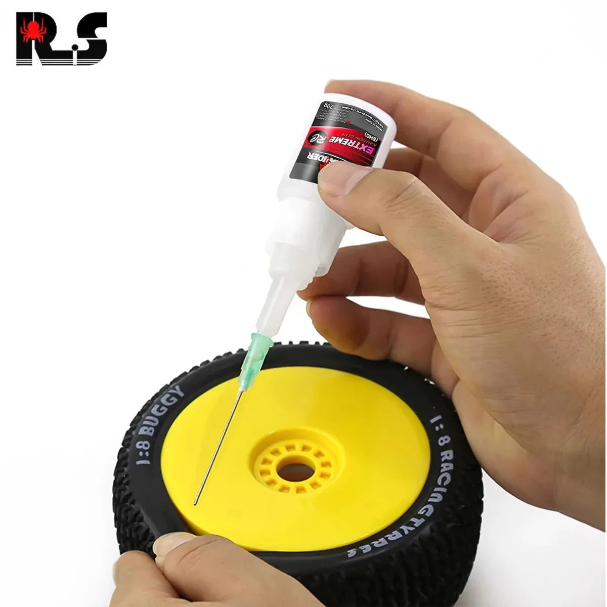 RC Car Tire Glue — 20g Instant Adhesive for Racing, Off-Road, Bigfoot & Buggy Tires, Universal Strong Bond