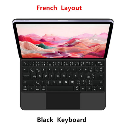 Backlight Magic Keyboard Case for iPad Pro 11/13 & iPad Air 11/13 Inch (2024) – M4/M2 Smart Folio Cover