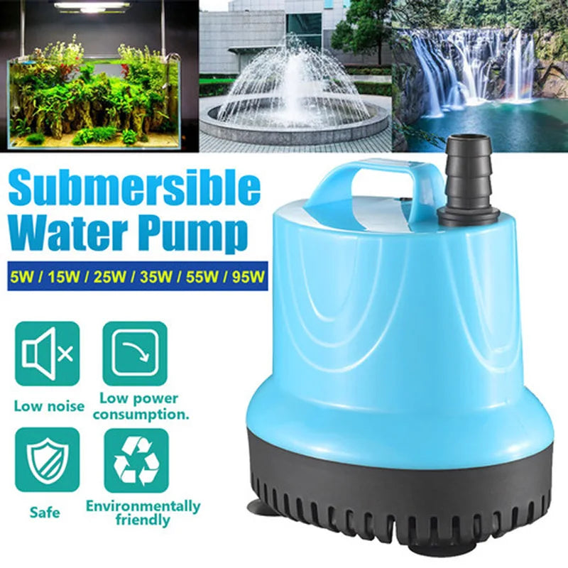 Submersible Water Pump for Aquarium - Circulating & Filter Pumps, Multiple Wattages (10/18/25/45/60/85/105W) for Fish Tanks