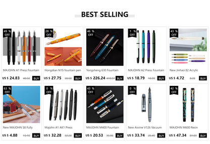 Hongdian N23 Fountain Pen – Rabbit Year Limited Edition, Gold Carving, High-End Writing Pen for Students, Business, and Office Gifts
