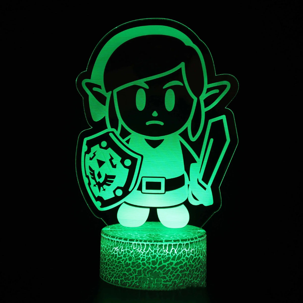 Zelda 3D Night Light Lamp – Link Breath of the Wild Anime Figure for Kids Gift