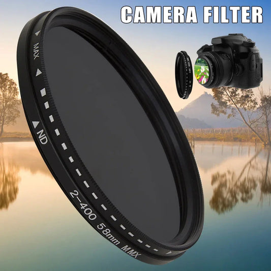 Adjustable Fader ND Filter ND2-ND400 – Variable Neutral Density Camera Lens Accessory for Enhanced Photography