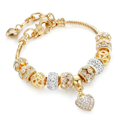 Women's Fashion Beaded Love & Family Bracelet – Multi-Element Jewelry Accessories for Daily Wear, Parties & Holiday Gifts