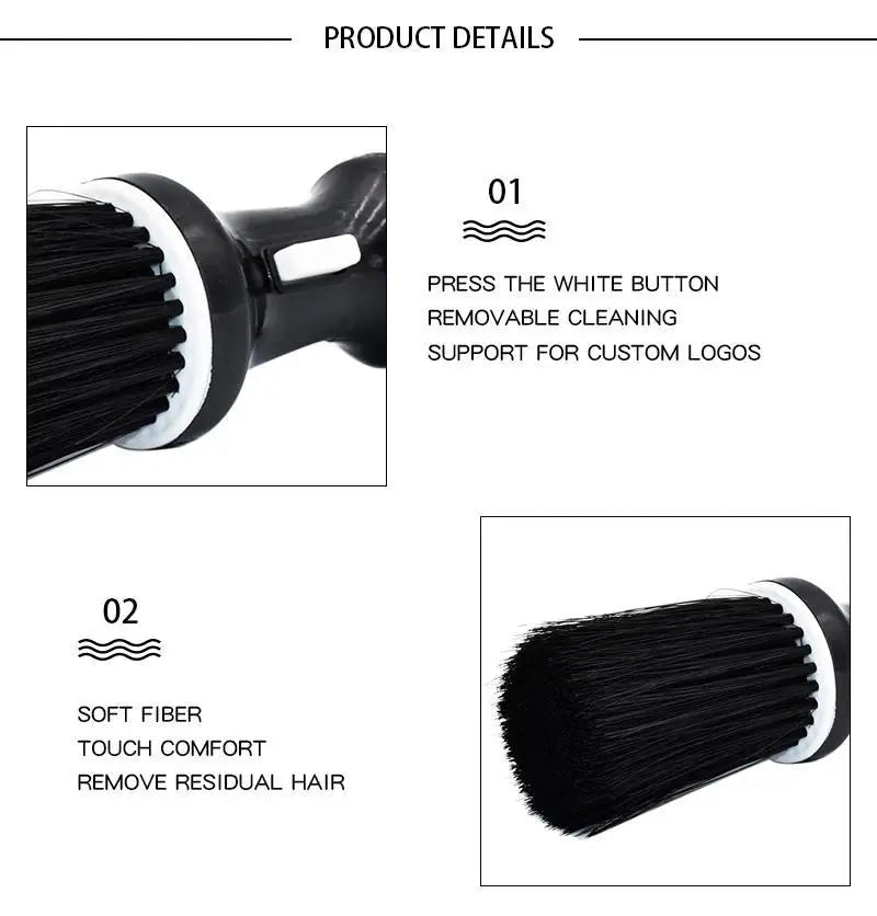 Soft Hair Brush for Neck & Face – Duster for Hair Cutting, Broken Hair Cleaning, Barber Salon & Styling Tool