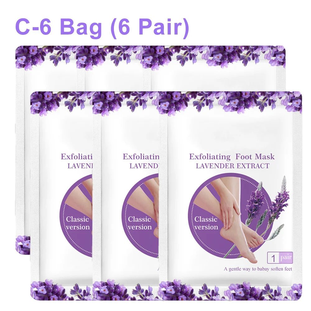 Exfoliating Foot Mask & Pedicure Socks – Dead Skin Removal, Whitening Foot Care, Foot Spa Scrub & Skin Refreshment