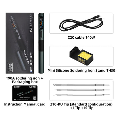 ALIENTEK T90 Soldering Iron – 140W High-Precision Temperature Control 80-450℃ Professional Repair Tool