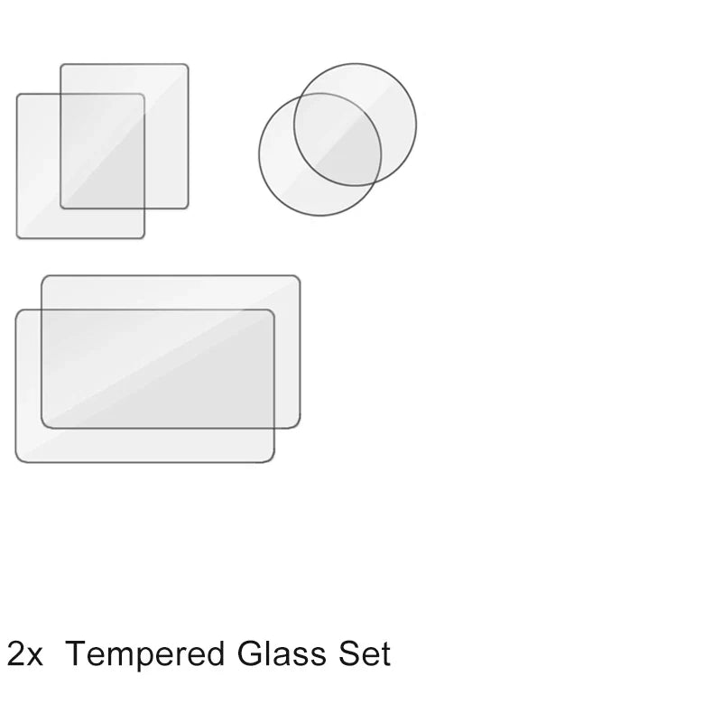 DJI Osmo Action Screen Protector & Lens Cover Kit — Tempered Glass Film with Bag Case for Action 3, 4, 5 Pro Accessories