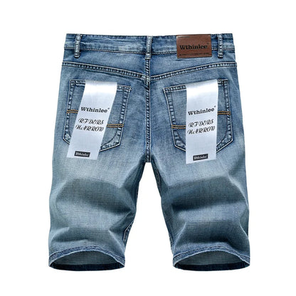 Men’s Slim Fit Stretch Denim Shorts – Classic Summer Business Casual Fashion Shorts