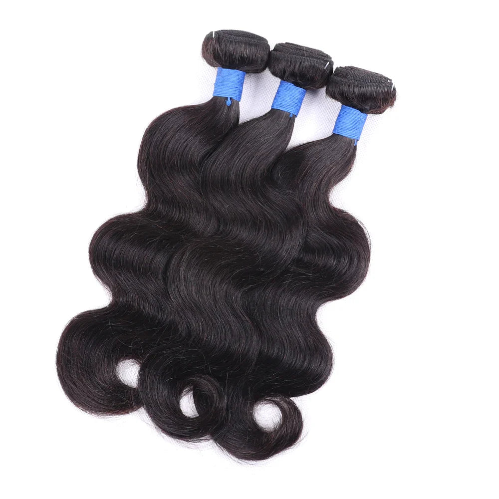 38-40 Inch Body Wave Bundles – Brazilian Remy 100% Unprocessed Human Hair Weave Extensions, Double Drawn