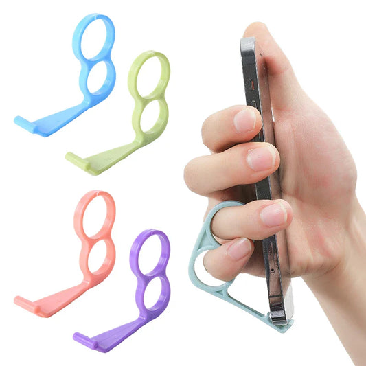 Mobile Phone Finger Ring Holder – Plastic Grip Stand for iPhone, Cellphone & Tablet Support