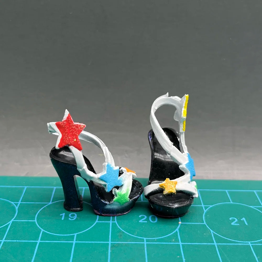 Original Rainbow School Doll – Multi-Style Shoes & DIY Dress-Up Accessories for Girls