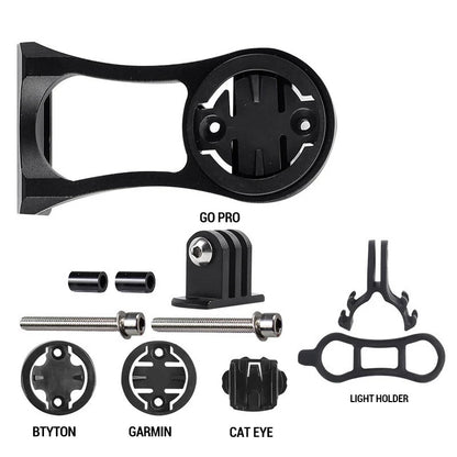 Aluminum Bike Computer & Camera Mount – Handlebar Bracket for Garmin, Road & Mountain Cycling (RR7322)