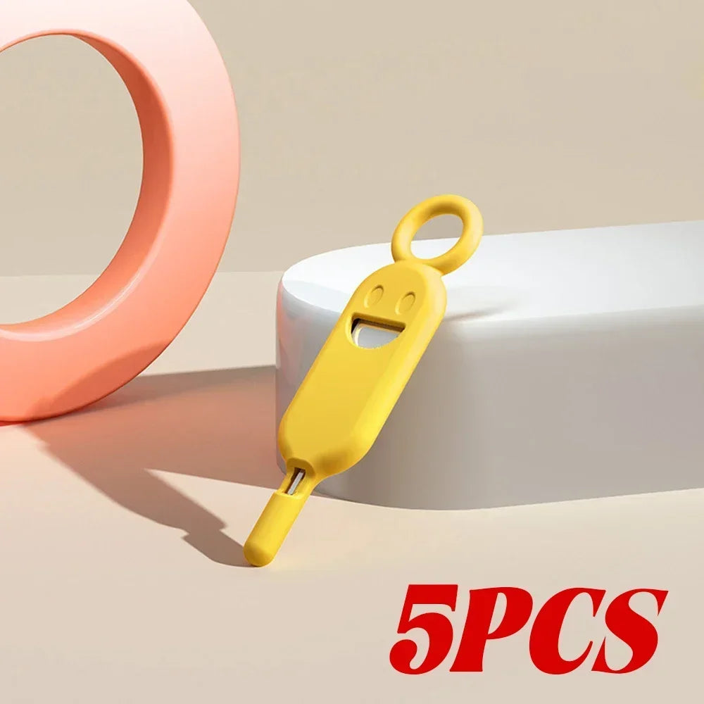 2-in-1 SIM Card Removal Tool – Pin with Protector Holder & Anti-Lost Storage Case for Phone SIM Ejector