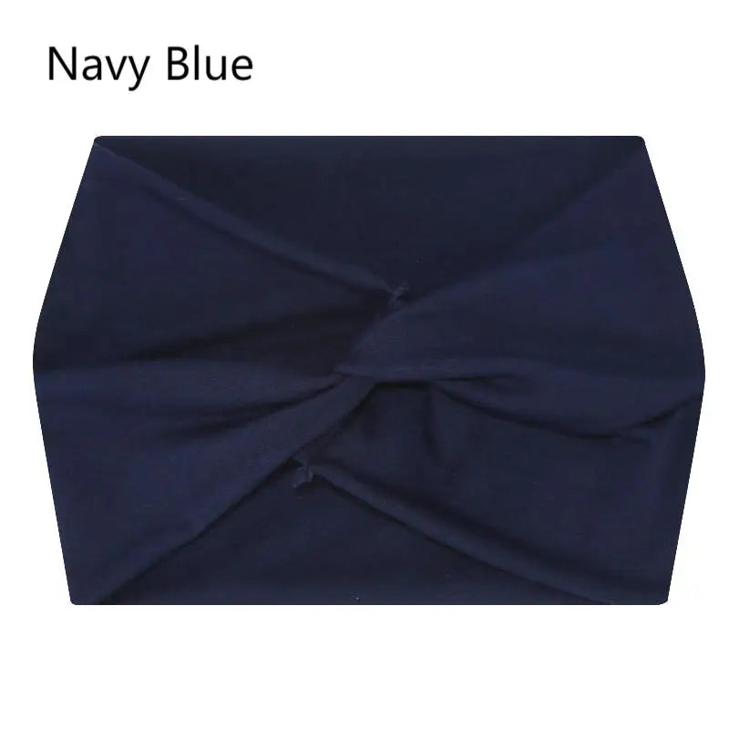 Wide Elastic Headband for Women – Yoga, Pilates, Running & Cycling Sweatband Hairband Turban Makeup Hair Hoop