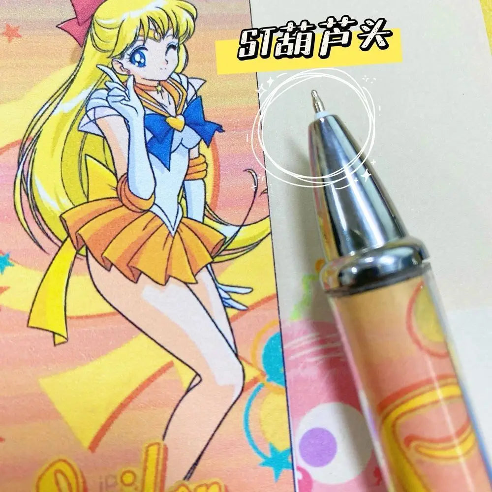 4PCS Sailor Moon Usagi 0.5mm Ballpoint Pens – Anime Writing Pens for Kids & Office Gifts