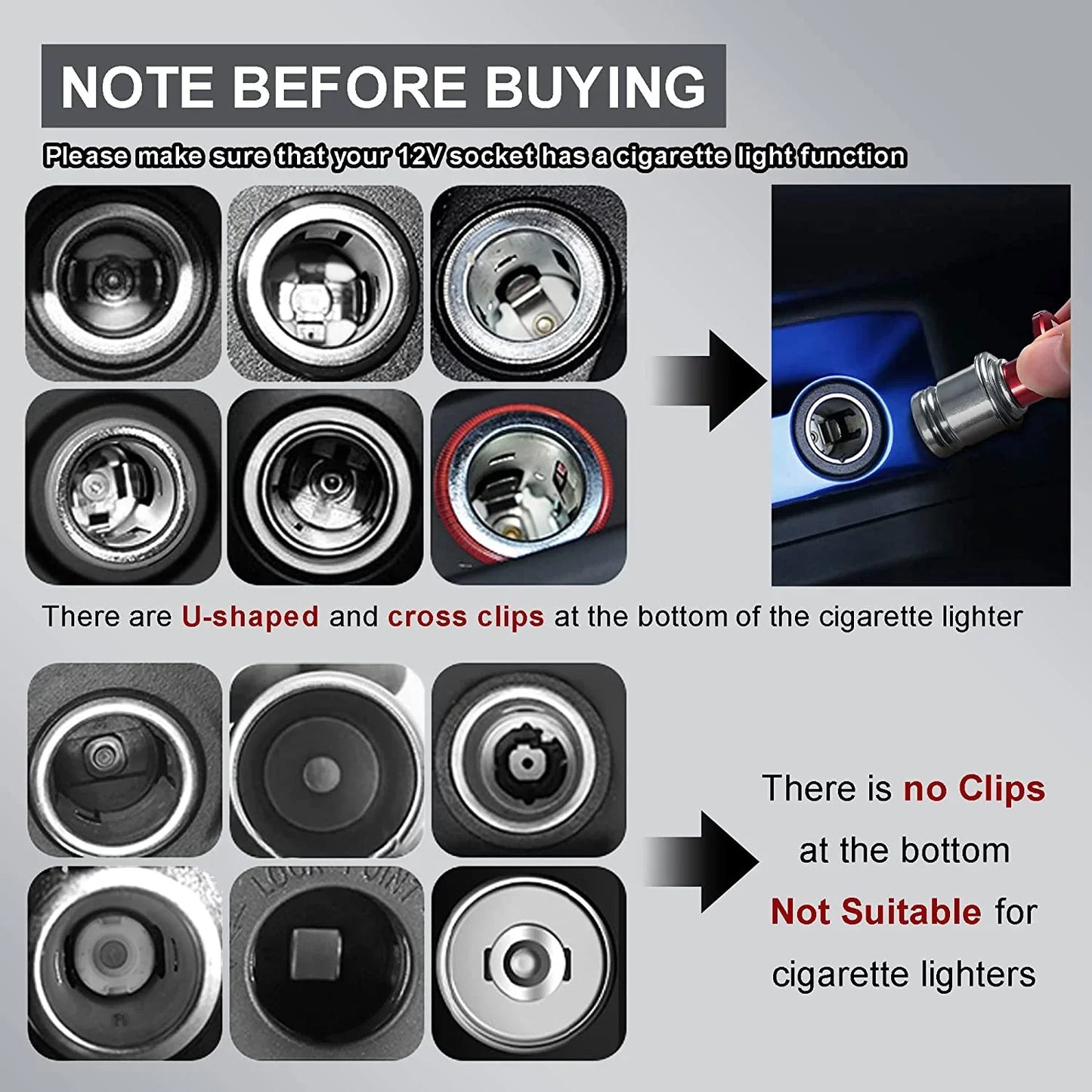Fire Missiles Button Car Cigarette Lighter – Anodized Aluminum 12V Replacement for Most Vehicles