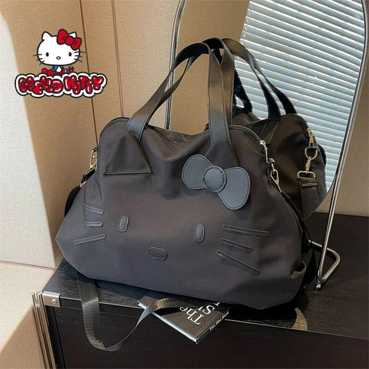 Sanrio Hello Kitty Y2K Shoulder Bag – Cute Folding Big Travel Cartoon Handbag, Versatile & Portable