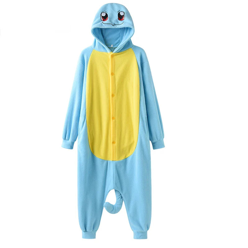 Women’s Kigurumi Onesie — Charizard, Gengar, Umbreon & Piplup Full-Body Pajama for Adults, Halloween Cosplay Costume