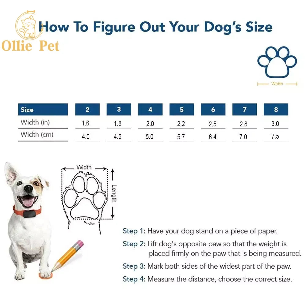 Dog Shoes Waterproof Rain Boots — Anti-Slip, Warm Snow & Reflective Protection for Small and Large Pets