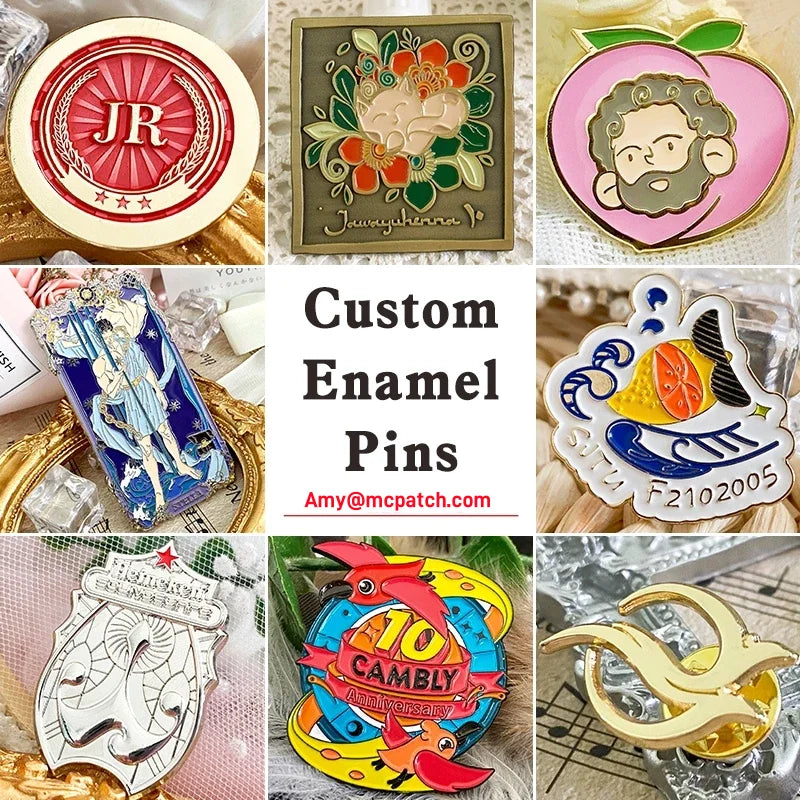 Custom Enamel Pins – Personalized Luxury Metal Logo Lapel Badge for Clothes & Anniversary Gifts