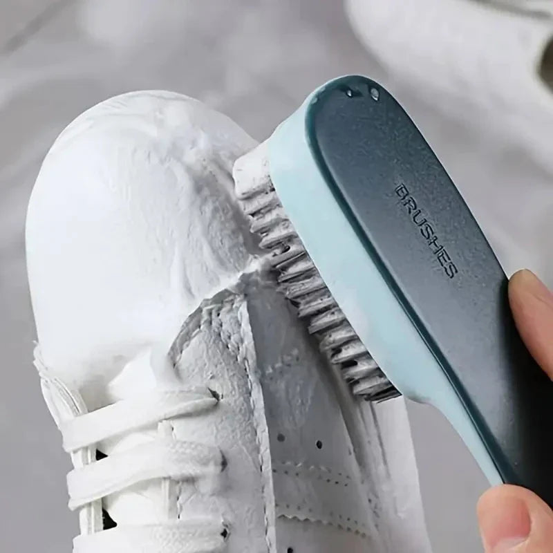 Multi-Purpose Shoe Cleaning Brush - Plastic Scrubbing Tool for Shoes, Clothes & Household Cleaning Tasks