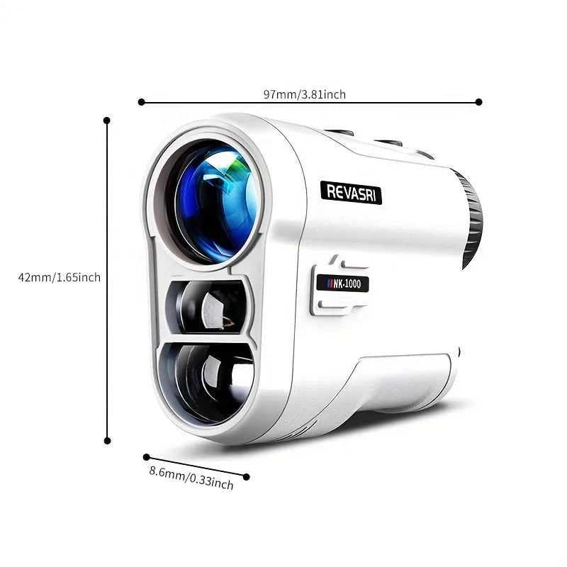 REVASRI Golf Laser Rangefinder – 600M Telescope with Flag-Lock, Slope Pin Distance Meter, 1000M Camouflage Hunting Monocular