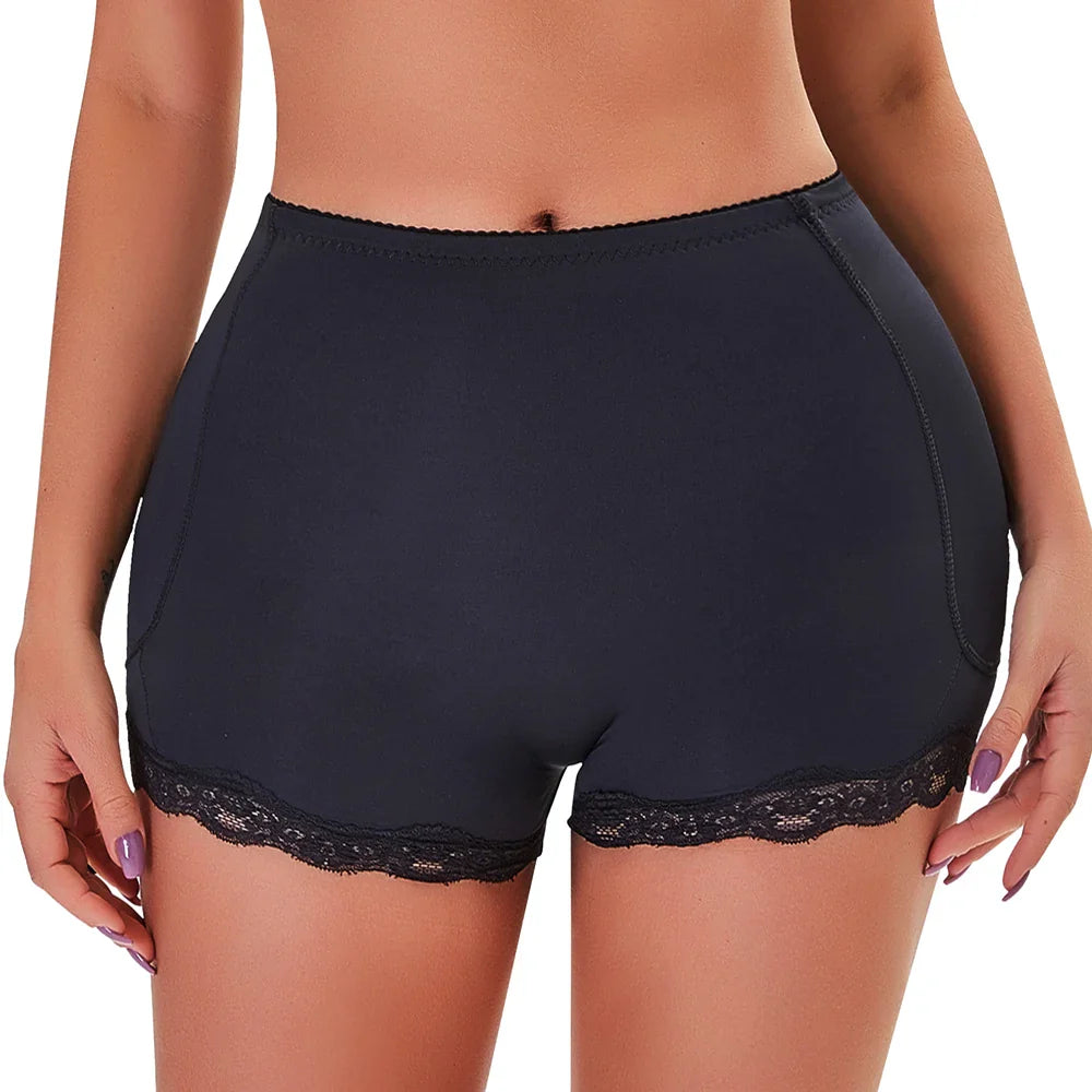 Padded Butt Lifter Corrective Underwear - Butt Enhancer Body Shaper, Modeling Strap Fake Hip Shapewear, Push Up Panties