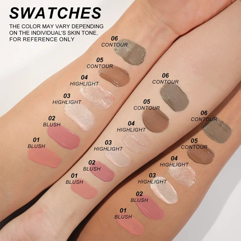 Multifunctional Liquid Blush & Contour Stick – Waterproof, Silky All-in-One Creamy Texture for Face & Eyes