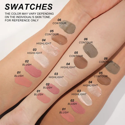 Multifunctional Liquid Blush & Contour Stick – Waterproof, Silky All-in-One Creamy Texture for Face & Eyes