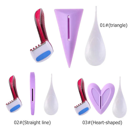 Bikini Shaving Stencil for Women — Female Pubic Hair Razor for Precise Grooming