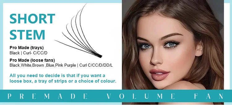 LAKANAKU 320 Fans Premade Volume Lashes – Fluffy Imported Material Eyelash Extensions, All Sizes