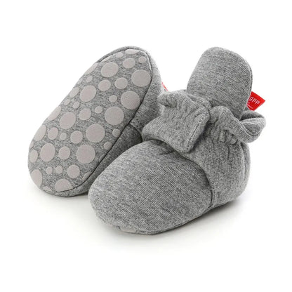 Meckior Baby Socks Shoes – Star Toddler First Walkers Booties, Soft Cotton Anti-Slip Shoes for Boys and Girls