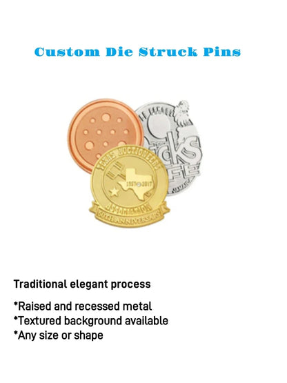 Custom Enamel Pins – Personalized Luxury Metal Logo Lapel Badge for Clothes & Anniversary Gifts