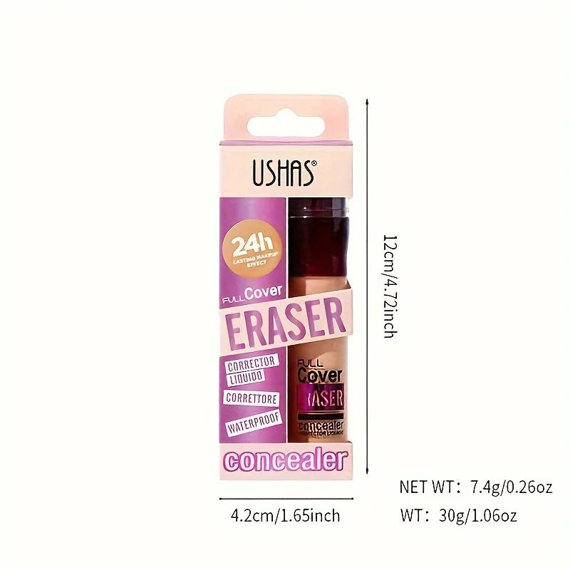 Sponge Head Concealer – Dark Circles, Freckles, Acne & Blemishes Liquid Foundation, Long-Lasting & Moisturizing