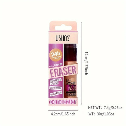 Sponge Head Concealer – Dark Circles, Freckles, Acne & Blemishes Liquid Foundation, Long-Lasting & Moisturizing