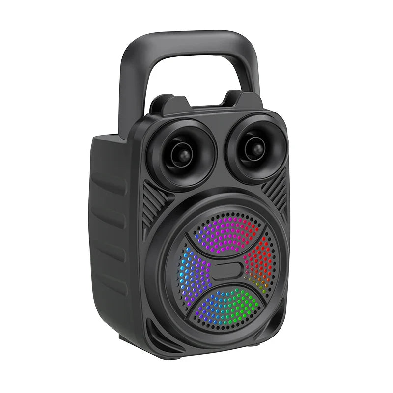 500mAh Bluetooth Speaker – High-Power Sound Box with TF/U-Disk, Karaoke & Handheld Subwoofer for Dancing