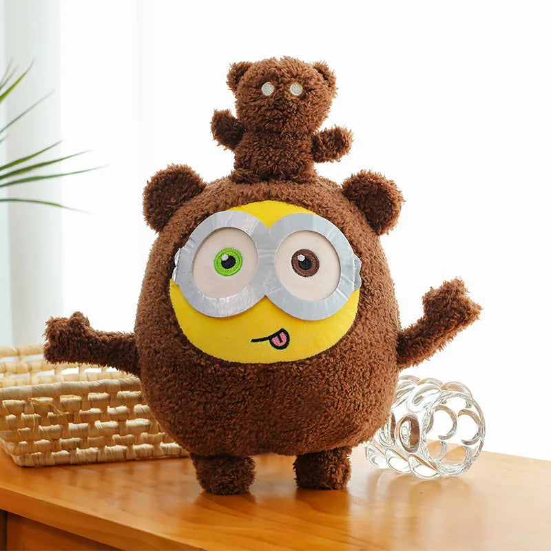 25cm Minions Plush Toy — Cute Bob & Stuart Soft Dolls, Movie Character Stuffed Toys, Christmas & Birthday Gifts for Kids