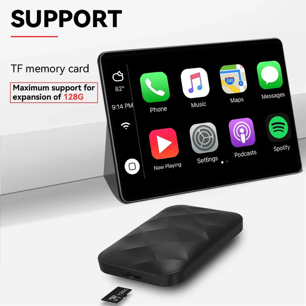 Acodo 2025 3-in-1 CarPlay AI Box — Wireless Android Auto & USB Adapter for YouTube, Netflix, Universal TV, Plug & Play