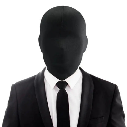Black Cosplay Full Mask - Breathable Thin Hood Head Cover for Halloween & Costume Parties