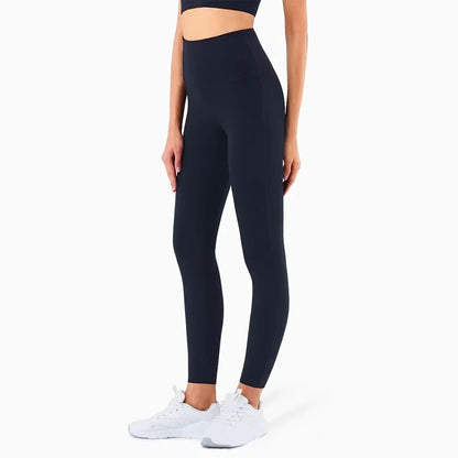 Women’s Lycra Four-Way Stretch Yoga Pants – High Waist Seamless Sports Leggings, T-Line Free Gym Fitness Wear