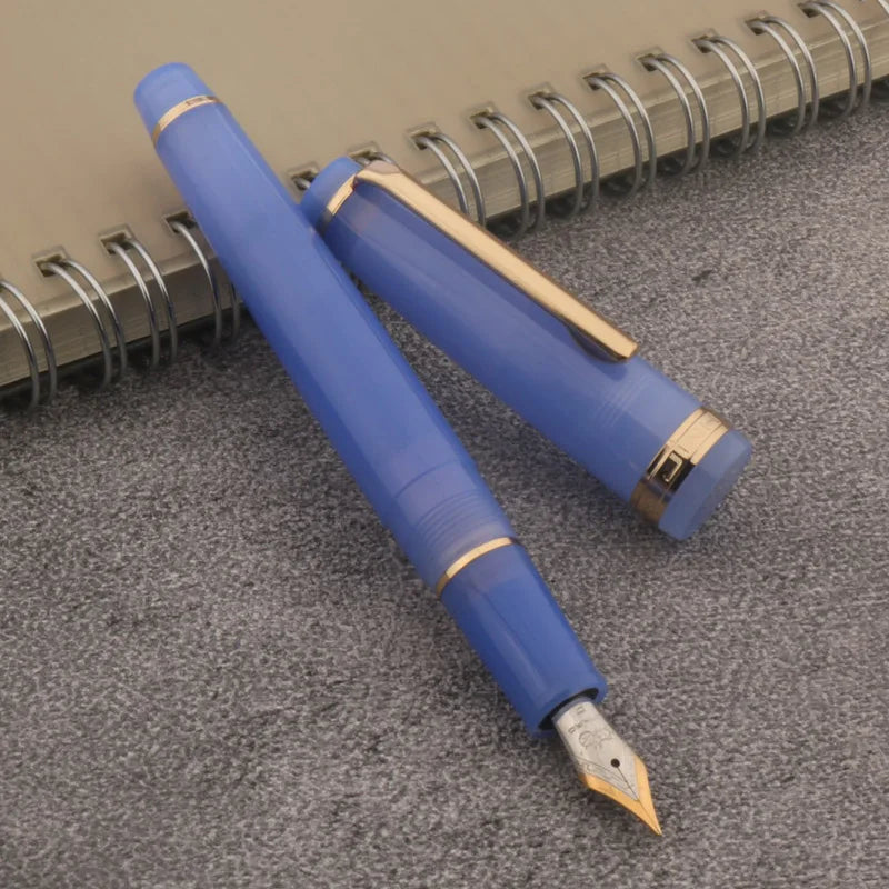 JINHAO 82 Transparent Fountain Pen — Spin Golden EF/F/M Nib, Ink Pen for Business, Office & School Supplies
