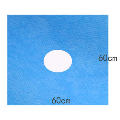 40PCS Disposable Surgical Drapes – Sterile Non-Woven Surgical Sheets, Blue 600x600mm with Hole