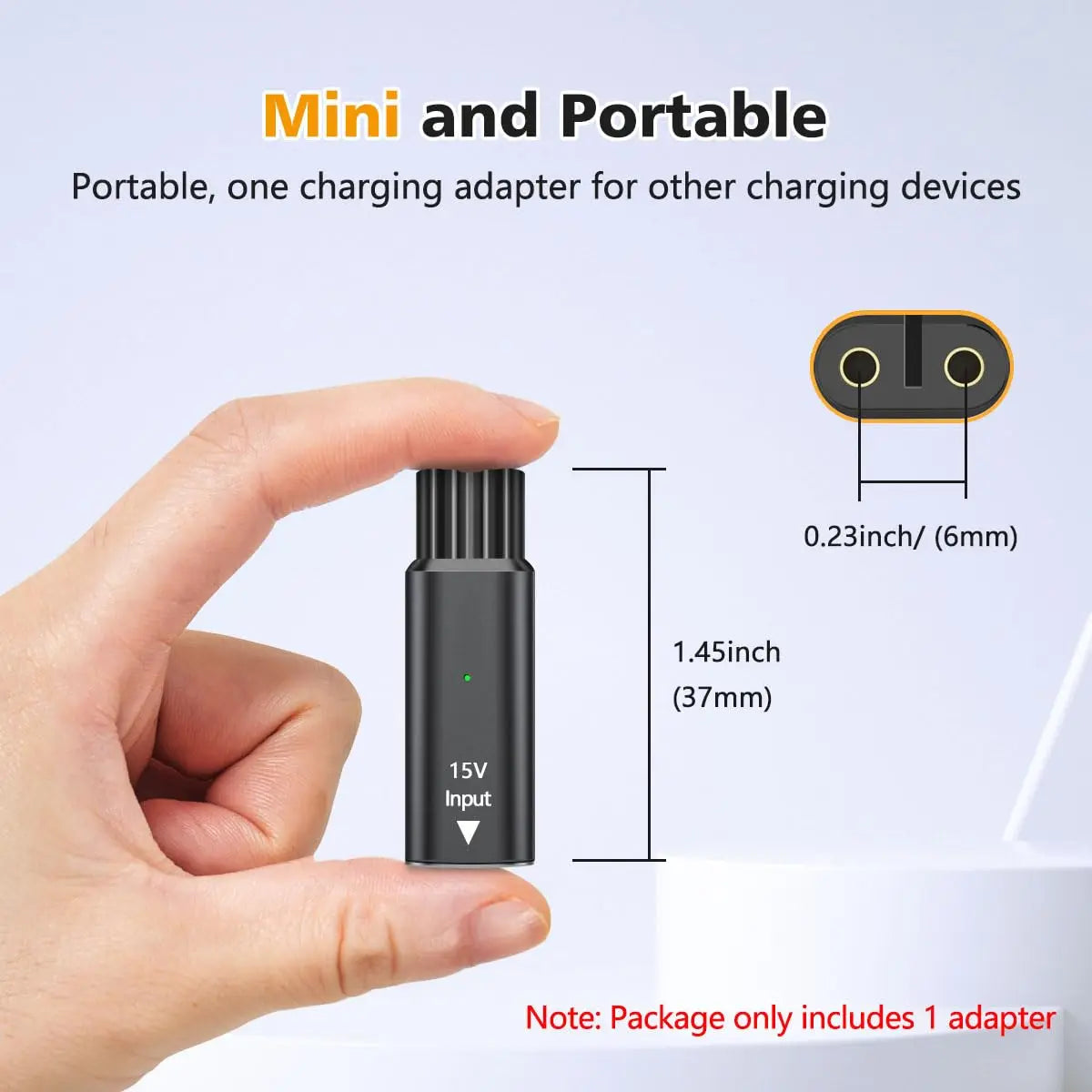 Brangdy HQ8505 Type-C Shaver Charging Adapter 15V – USB Converter for Philips OneBlade Pro QP6520 QP6530 QP6510 Beard Trimmer Charger Replacement