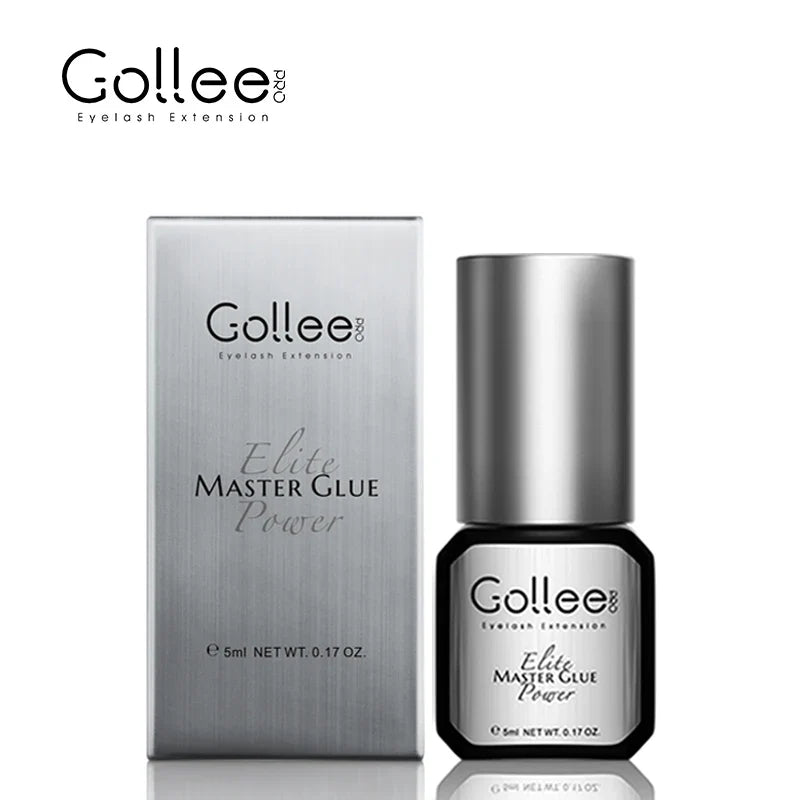 Gollee 0.5–1s Fast-Drying Eyelash Extension Glue – No Odor, No Irritation Adhesive for Lash Extensions, Professional Makeup Supplies