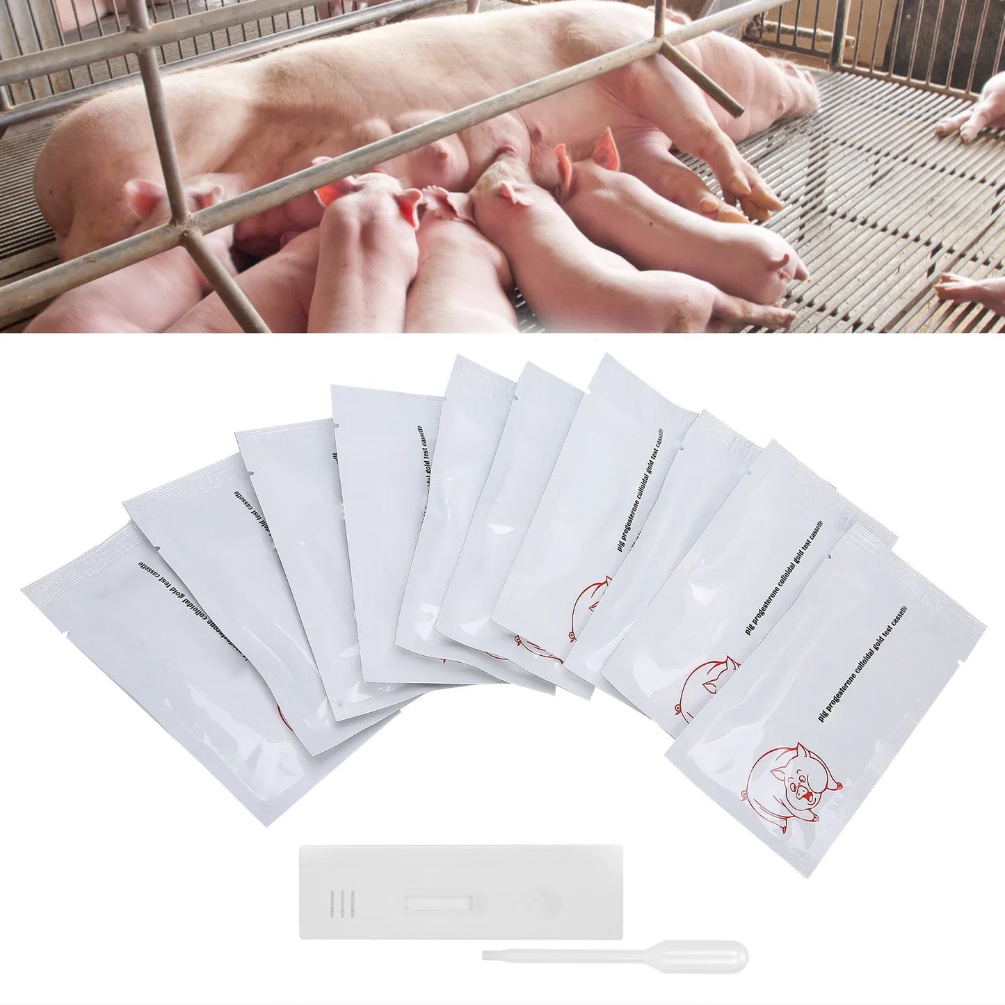Pig Pregnancy Test Strips – Early Livestock Pregnancy Detection Tool for Swine Breeding & Farm Use Accessories