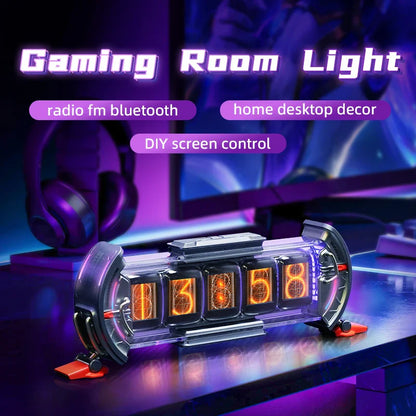 Divoom Times Gate RGB Digital Clock – Smart APP Control, WiFi, Gaming Room & Cyberpunk Office Decor